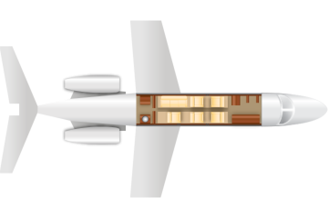 Private Mid Size Jet Hawker 750 Floor Plan