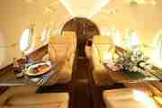 Private Mid Size Jet Hawker 800 Interior